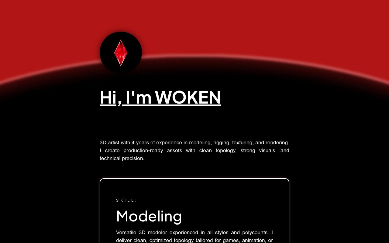 Carrd profile picture for @woken